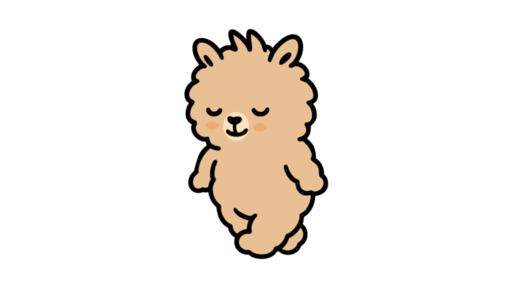 歩行瞑想しているさぎょまる