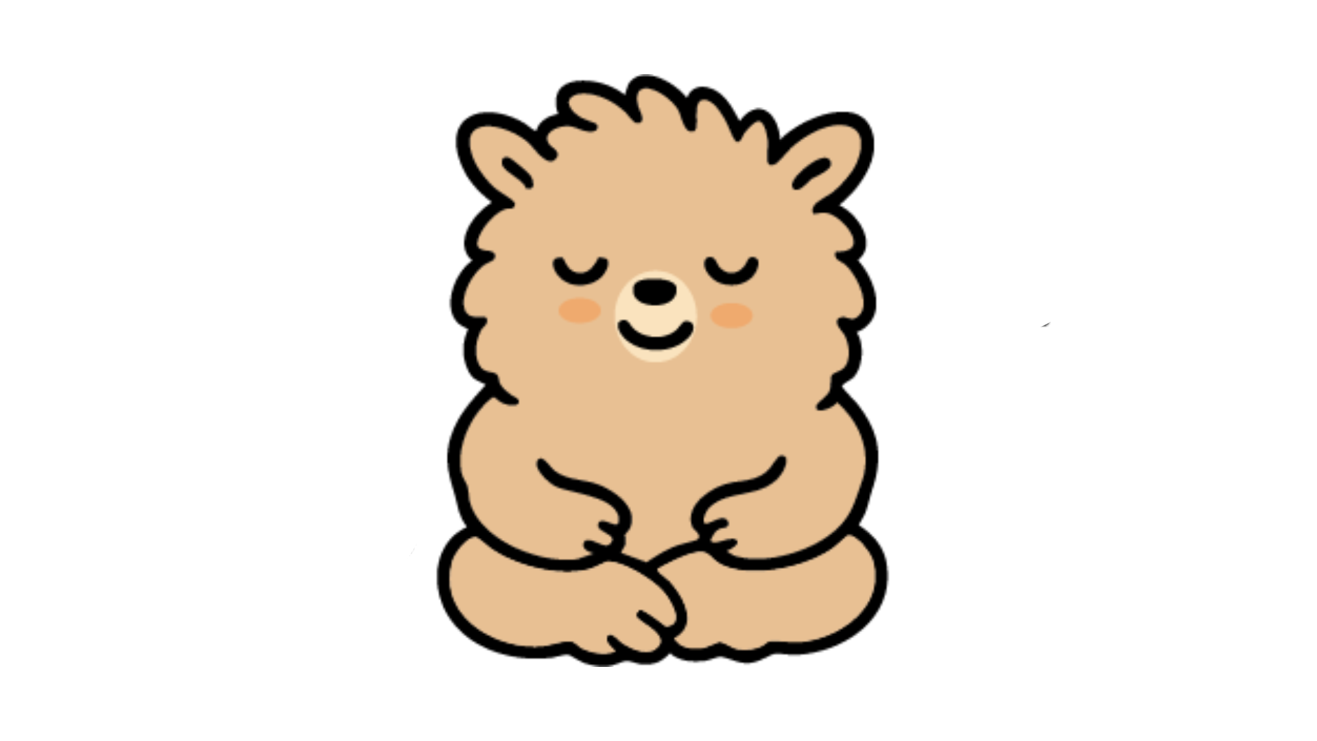 瞑想しているさぎょまる